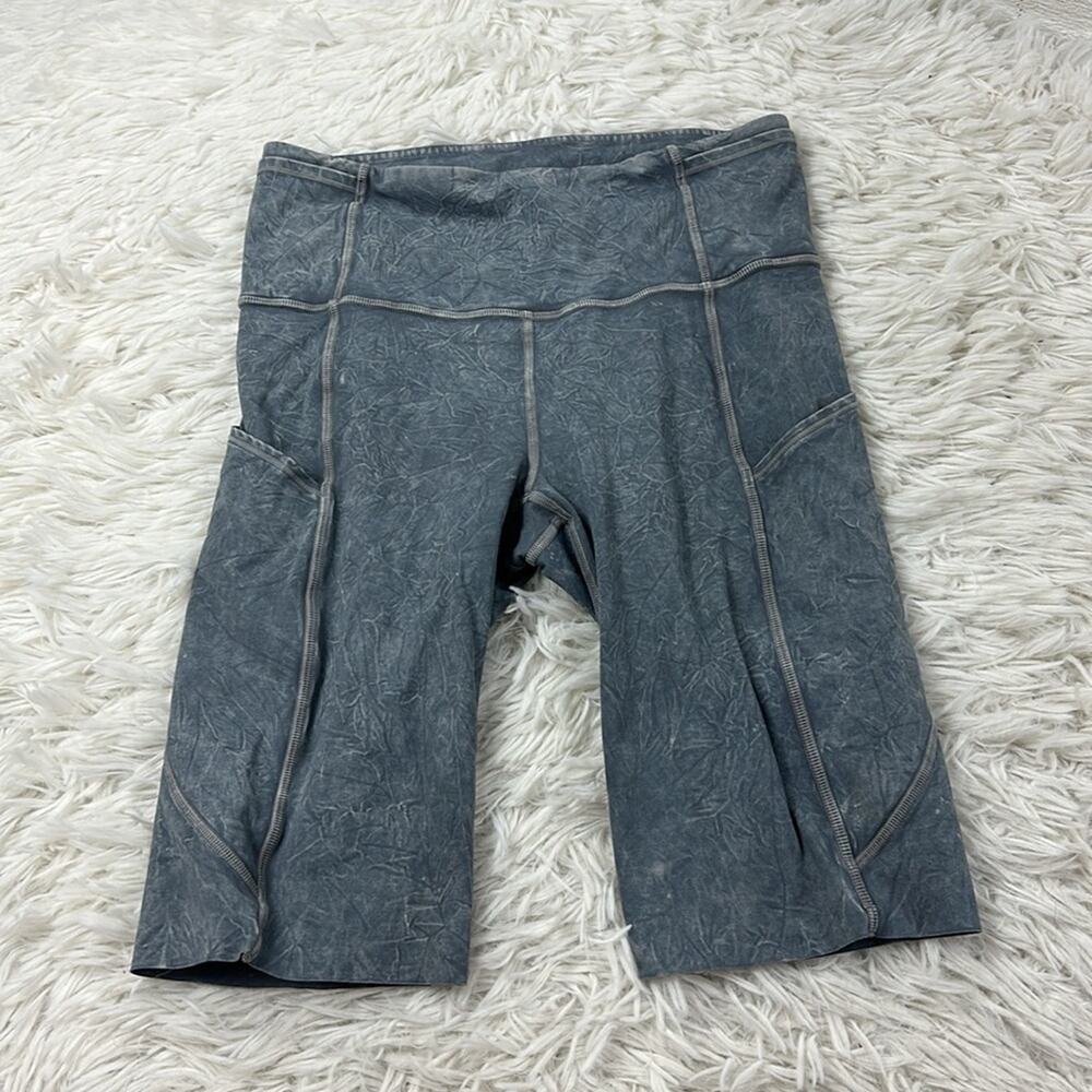 Lululemon Fast and Free Short 10" *Ice Dye Ice Wash Asphalt Grey